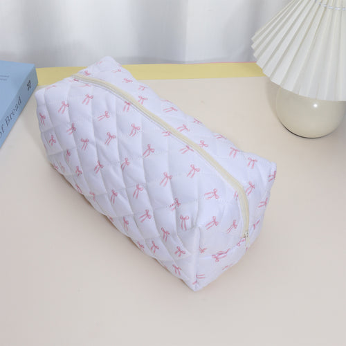Blush Bow Hair Tool Pouch