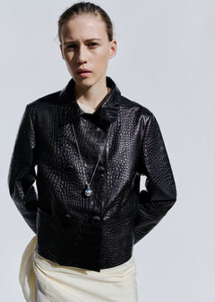 Cortina Leather Textured Jacket