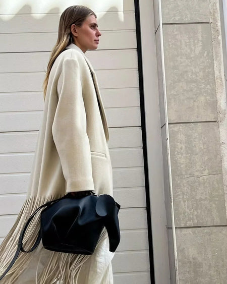 Millie Tassel Trench Coat