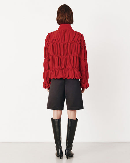 Nyx Gathered High Neck Jacket