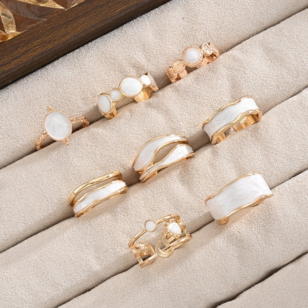 Enna 8Pcs Ring Set