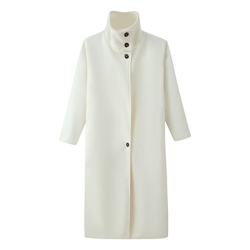 Kelsey High Neck Long Trench Coat