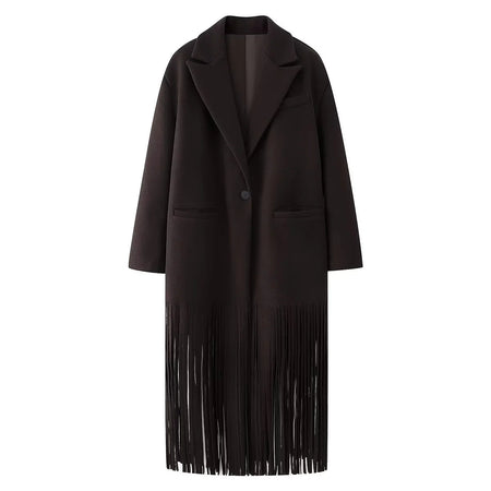 Millie Tassel Trench Coat
