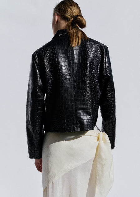 Cortina Leather Textured Jacket