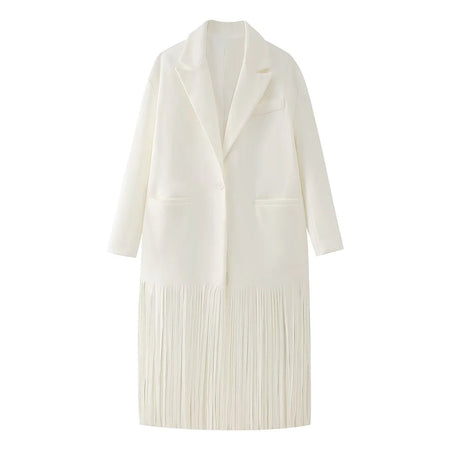 Millie Tassel Trench Coat