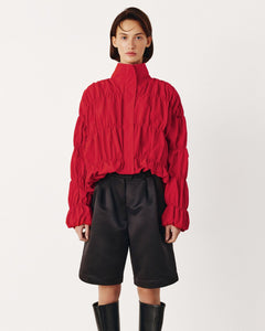 Nyx Gathered High Neck Jacket