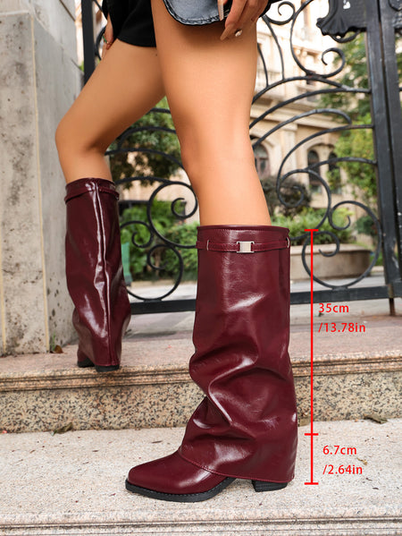 Blanche Mid Calf Block Boots