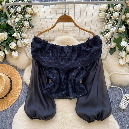 Odessa Embroidery Off Shoulder Top