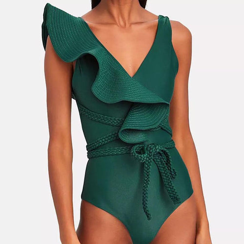 Oh Heaven Statement Swimsuit In Teal