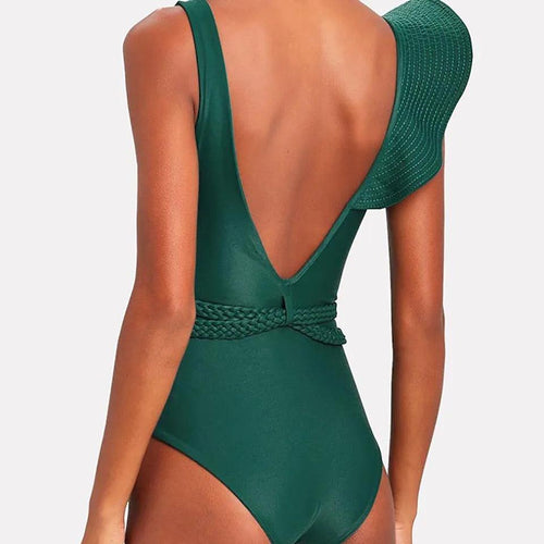 Oh Heaven Statement Swimsuit In Teal