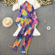 Olin Abstract Coord Set - styled flat-lay shot, multicolour - Miss Mosa By Akanksha