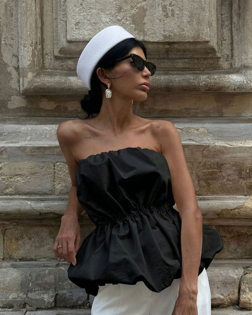 Olio Off Shoulder Balloon Top