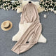 Oliver Luxe Winter Coord Set - Tracksuit - flat-lay shot of coord set, beige - Miss Mosa By Akanksha