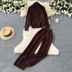 Oliver Luxe Winter Coord Set - Tracksuit - side shot on model outdoors, white - Miss Mosa By Akanksha