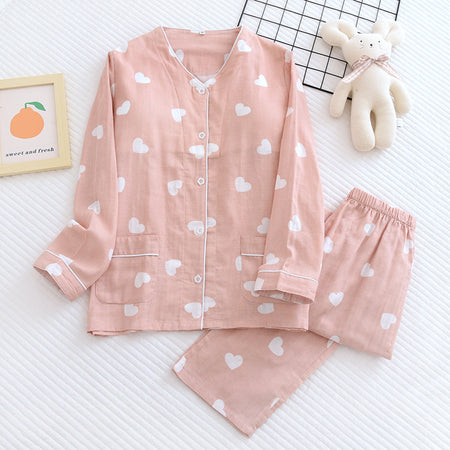 Olivia Cotton Padded Nightsuit In Pink - flat-lay product shot - Miss Mosa By Akanksha
