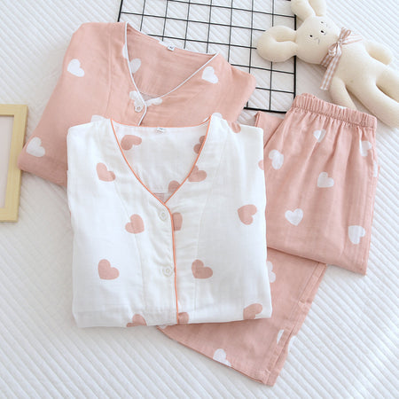 Olivia Cotton Padded Nightsuit In White - flat-lay product shot - Miss Mosa By Akanksha