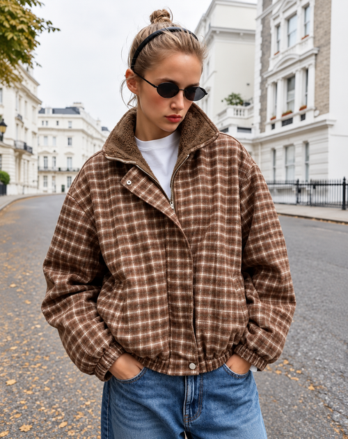 Orion Reversible Check Fleece Jacket
