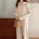 Paxton Winter Coord Set - Tracksuit - front shot on model outdoors, red and white - Miss Mosa By Akanksha