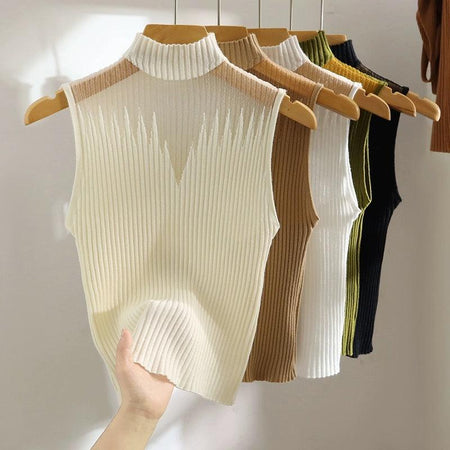 Phoebe Statement Summer Tank Top - front shot on hanger, multicolour - Miss Mosa By Akanksha