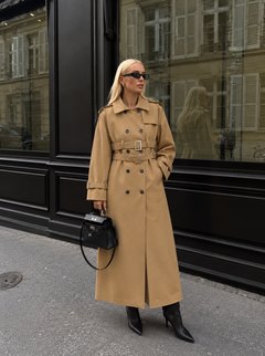 Gracie Belted Long Trench Coat