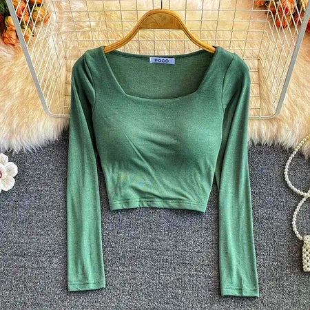 Port Summer Tops with Inbuilt Bra - front shot on hanger, green - Miss Mosa By Akanksha