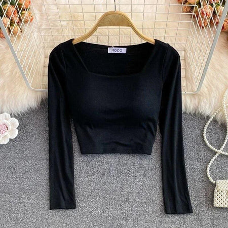 Port Summer Tops with Inbuilt Bra - front shot on hanger, black - Miss Mosa By Akanksha