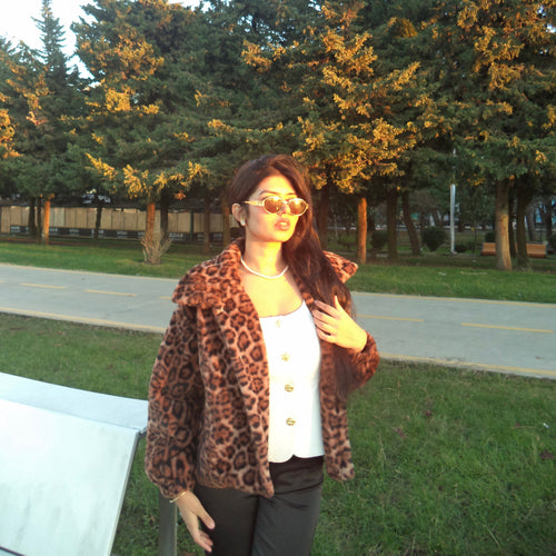 Premium Leopard Soft Fur Jacket