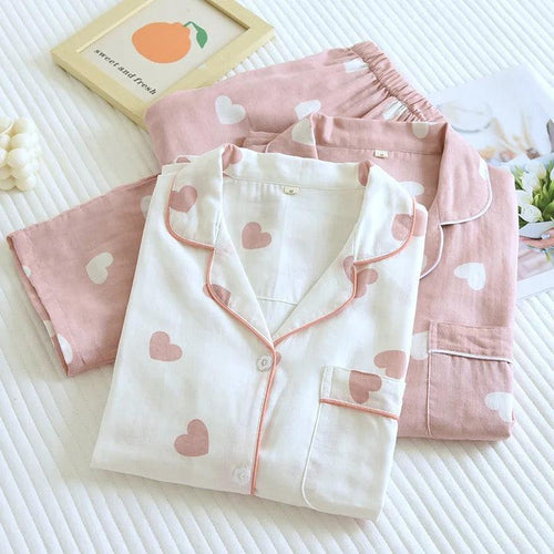 Rebecca Cute Cotton Nightsuits - styled flat-lay shot, white - Miss Mosa By Akanksha