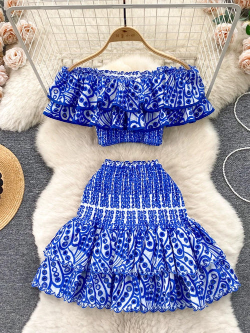 Rhodes Luxe Co-ord Set In Blue
