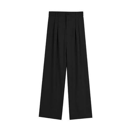 Riley Wide Leg High Waist Pants In Black - flat-lay product shot - Miss Mosa By Akanksha