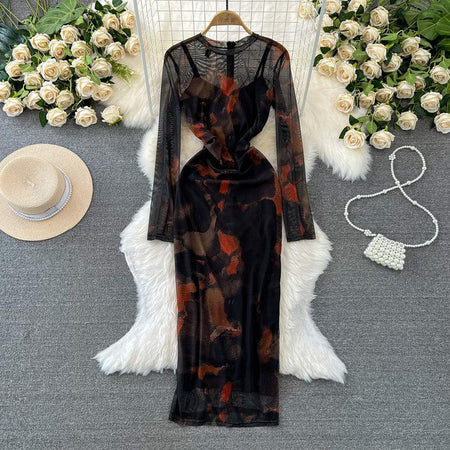 Rimeza Statement Midi Bodycon Dress In Black - flat-lay product shot, black - Miss Mosa By Akanksha