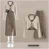 Ritsy Summer Coord Set of Top and Skirt In Brown - S