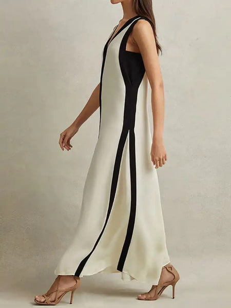 Riya Breezy Summer Dress - side shot on model, white - Miss Mosa By Akanksha