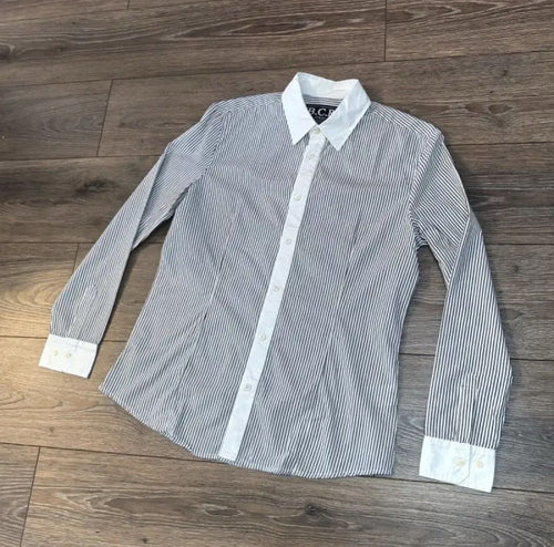 Romello Striped Formal Shirt In Black