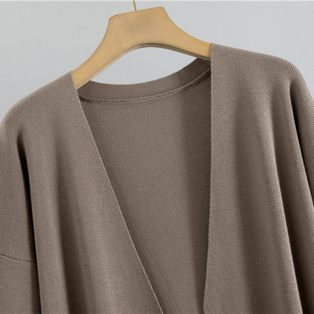 Romy Luxe Winter Dress With Cape - close-up of fabric detail, taupe - Miss Mosa By Akanksha