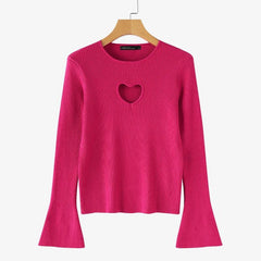 Roseline Heart Statement Top - front shot on hanger, pink - Miss Mosa By Akanksha