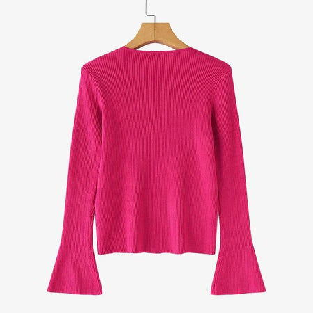 Roseline Heart Statement Top - back shot on hanger, pink - Miss Mosa By Akanksha