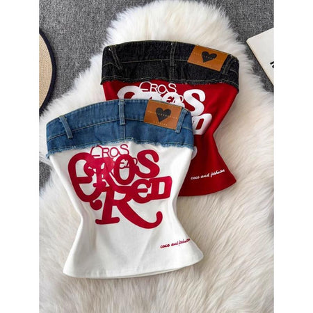 Ross Offshoulder Crop Top In White - flat-lay product shot of two colourways - Miss Mosa By Akanksha