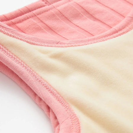Roy Warm Tank Tops with Fleece Lining - close-up of fabric texture, pink - Miss Mosa By Akanksha