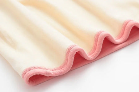 Roy Warm Tank Tops with Fleece Lining - close-up of fabric texture, pink - Miss Mosa By Akanksha