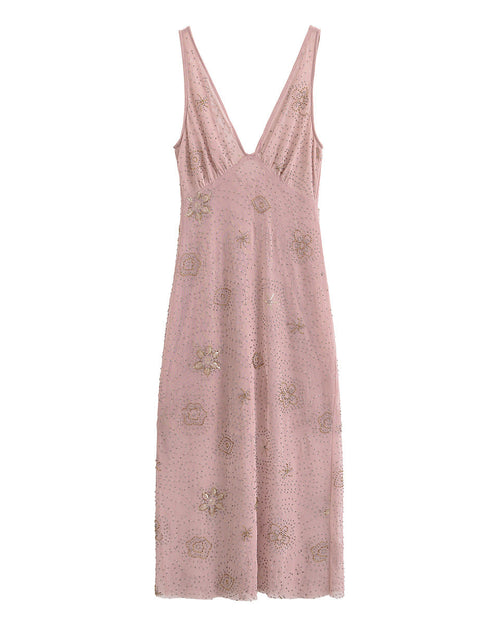 Roza Sequin Midi Dress