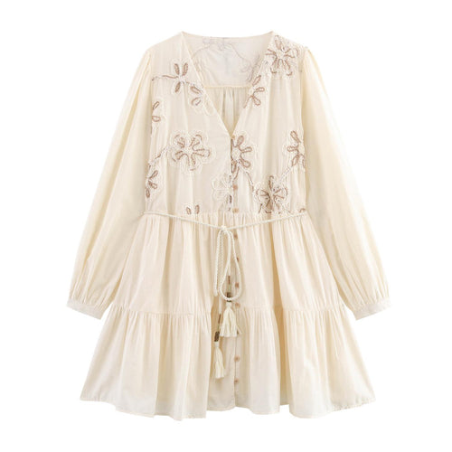 Rumaya Summer Holiday Dress In Off-White