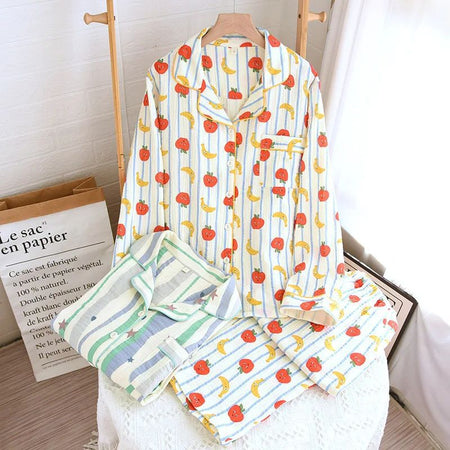 Ruya Cotton Padded Nightsuit In Off White - flat-lay product shot on hanger - Miss Mosa By Akanksha