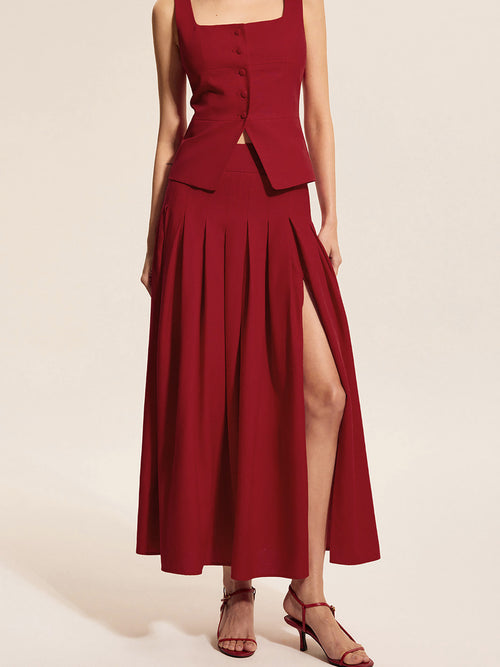Salome Vest Coord Skirt Set