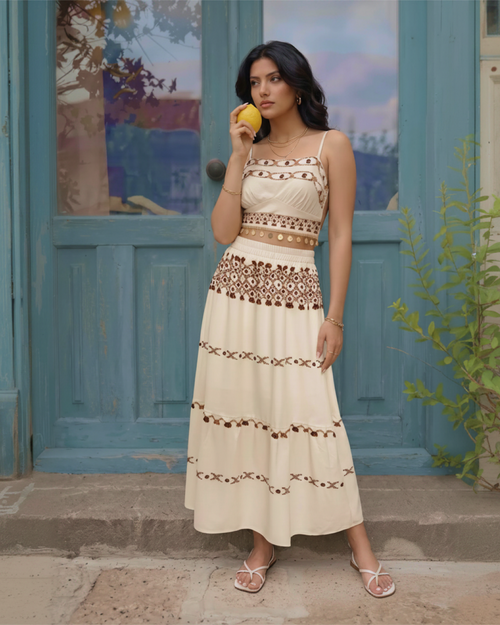 Sarah Printed Coord Skirt Set