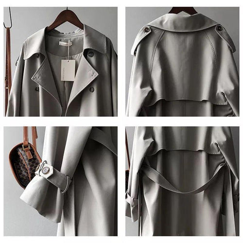 Seoul Statement Trenchcoat In Grey