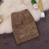 Sequined Carania Skirts - Gold / XS