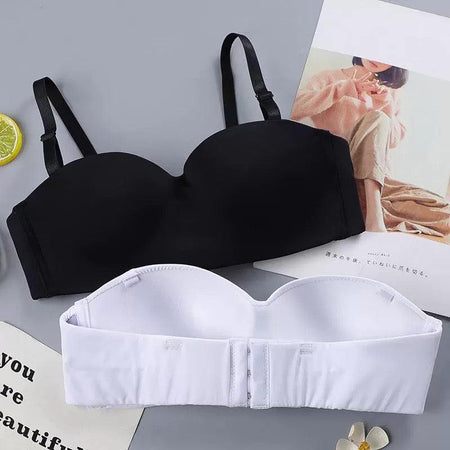 Simone Seamless Bralettes - flat-lay product shot, multicolour - Miss Mosa By Akanksha