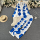 Sloane Summer Coord Set - styled flat-lay shot, blue - Miss Mosa By Akanksha