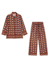 Sonechka Abstract Coord Set In Brown - XS